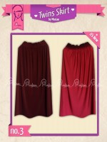 Twins Skirt MiuLan 11. Elektrik - 3. maroon-merah