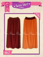 Twins Skirt MiuLan 7. Cokelat - Orange