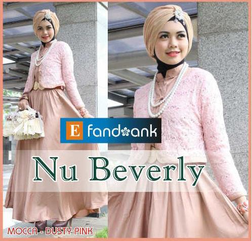Nu Beverly By Efan Moca D Pink  Baju Muslim GAMIS Modern