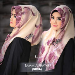jilbab tammia motif feather C