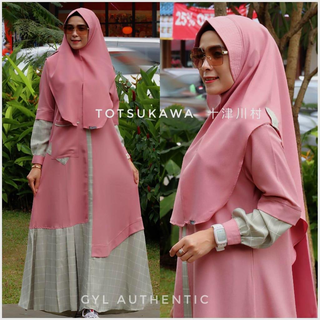 Totsukawa Vol 2 Warna Dusty Pink – Baju Muslim GAMIS Modern